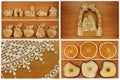 Gingerbread collage Royalty Free Stock Photo