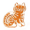 Gingerbread cookie cat Royalty Free Stock Photo