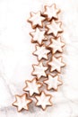 Gingerbread cookie star shape and spice
