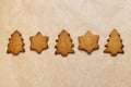 Gingerbread cookies. Christmas bakings Royalty Free Stock Photo