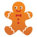 Gingerbread cookies, gingerbread man. Winter homemade sweets.