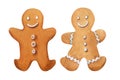 Gingerbread cookies, sweets, watercolor illustrations, individual elements on a white background