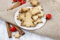 Gingerbread cookies. Traditional christmas recipe.