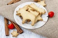 Gingerbread cookies. Traditional christmas recipe.