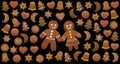 Gingerbread Couple Man Woman Love Royalty Free Stock Photo