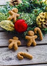 Gingerbread dough for christmas