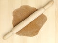 Gingerbread dough rolling pin