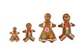 Gingerbread Family. Royalty Free Stock Photo