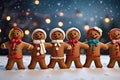 Gingerbread Gala, Festive Friends Under the Christmas Tree