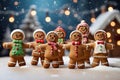 Gingerbread Gala, Festive Friends Under the Christmas Tree