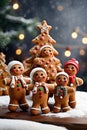 Gingerbread Gala, Festive Friends Under the Christmas Tree