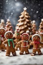 Gingerbread Gala, Festive Friends Under the Christmas Tree