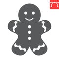 Gingerbread glyph icon