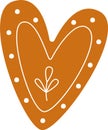 Gingerbread Heart Cookie
