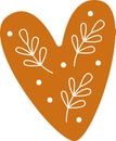 Gingerbread Heart Cookie