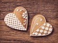 Gingerbread heart cookies