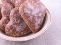 Gingerbread hearts Royalty Free Stock Photo