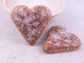 Gingerbread hearts Royalty Free Stock Photo