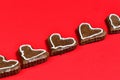 Gingerbread hearts