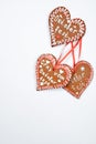 The gingerbread hearts with Oktoberfest inscription