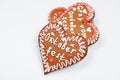 The gingerbread hearts with Oktoberfest inscription