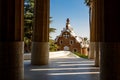 Gingerbread house by Antonio Gaudi in the Park Guell, Barcelona. Royalty Free Stock Photo