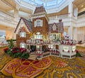 Gingerbread house on display at the Disney Grand Floridian Hotel Royalty Free Stock Photo