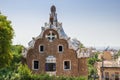 Gingerbread House of Gaudi in Park Guell. Barcelona Royalty Free Stock Photo