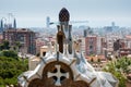 Gingerbread House of Gaudi in Park Guell. Barcelona Royalty Free Stock Photo