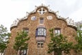 Gingerbread house by Gaudi in Park Guell, Barcelona, Spain Royalty Free Stock Photo