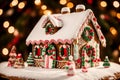 Gingerbread House Kits Building Sweet Memories for the Holidays.AI Generated