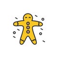 Gingerbread line icon