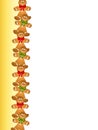 Gingerbread Man Border Royalty Free Stock Photo