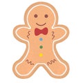 Gingerbread man christmas cookies bread Royalty Free Stock Photo