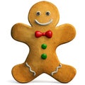 Gingerbread Man Christmas Icon Royalty Free Stock Photo