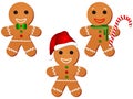 Gingerbread Man Clipart Set
