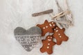 Gingerbread man cookies Royalty Free Stock Photo