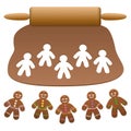 Gingerbread Man Cut Out Cookies