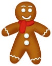 Gingerbread man. Digital illustration of gingerbread man. Royalty Free Stock Photo