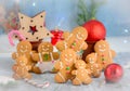 Gingerbread man family Royalty Free Stock Photo