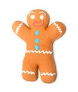 Gingerbread man isolated on white Royalty Free Stock Photo