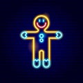 Gingerbread Man Neon Sign