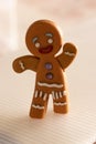 Gingerbread man running away. Royalty Free Stock Photo