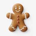 Gingerbreadman on transparent or white background