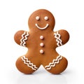 Gingerbreadman on transparent or white background