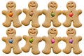 Gingerbread men Royalty Free Stock Photo