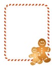 Gingerbread Men Border Royalty Free Stock Photo