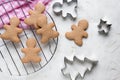 Gingerbread men cookies Royalty Free Stock Photo