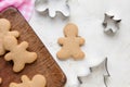 Gingerbread men cookies Royalty Free Stock Photo