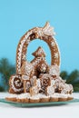 Gingerbread nativity scene Royalty Free Stock Photo